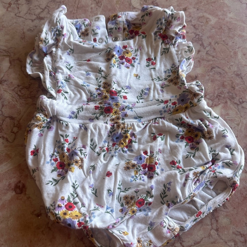 Angel Dear Floral Baby Outfit